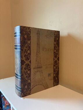 Paris Eiffel Tower Decorative Accent Faux Book